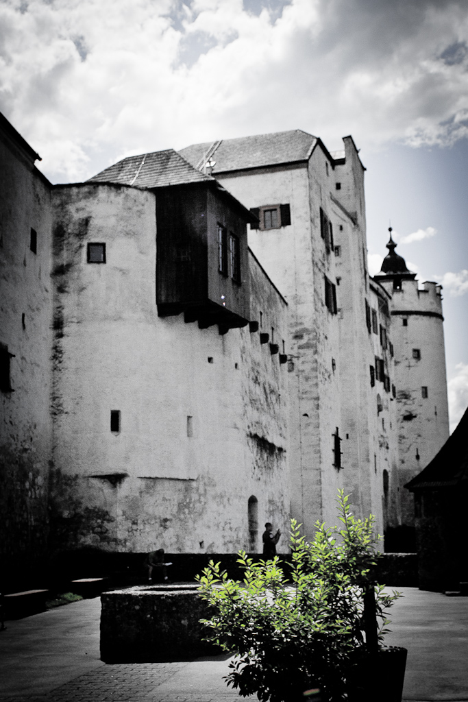 Forteresse Hohensalzburg - Façade vue depuis la cour extérieure sud.