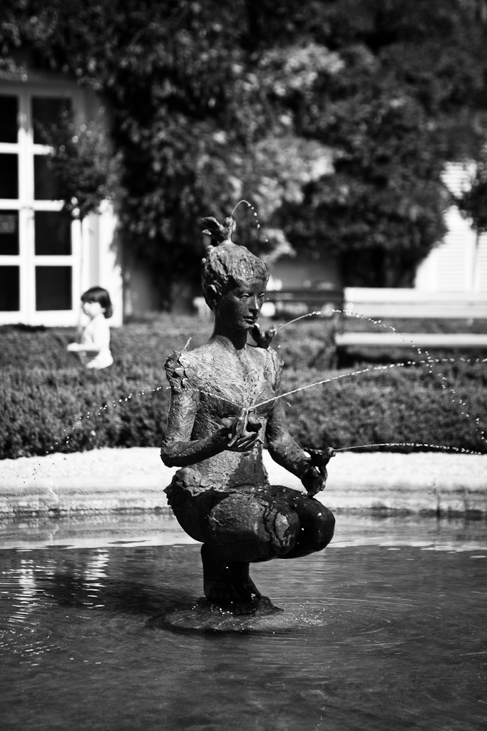 Salzbourg - Dans le parc Mirabelle on a croisé deux Déesses de la fontaine...