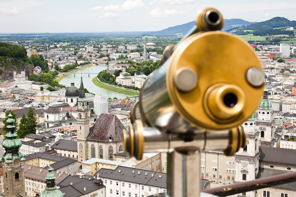 Longue vue.  - ... sur la franziskanerkirche.