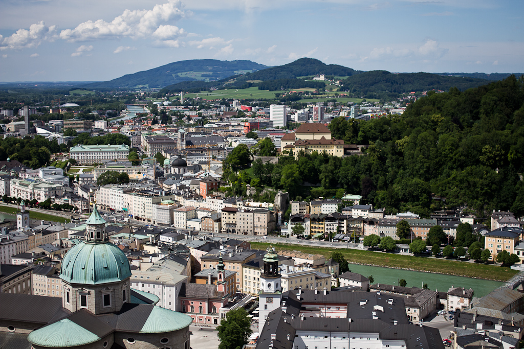 Salzbourg - vue depuis les remparts.