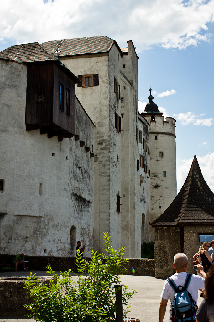 Forteresse Hohensalzburg - Murs extérieurs vus depuis la cour extérieure sud.