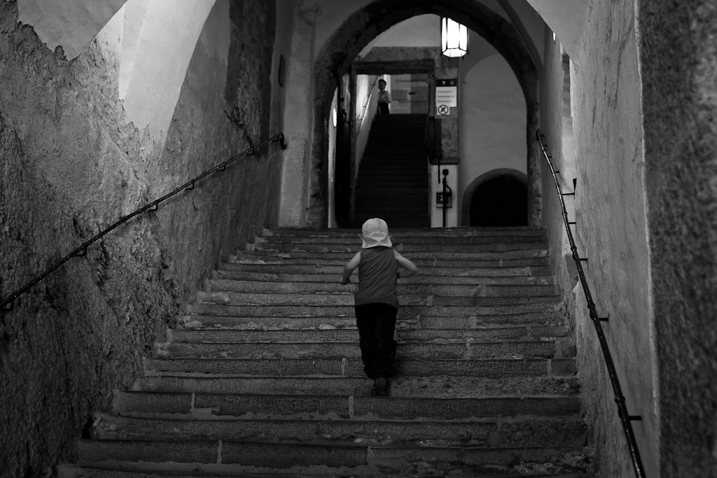 La montée des marches.